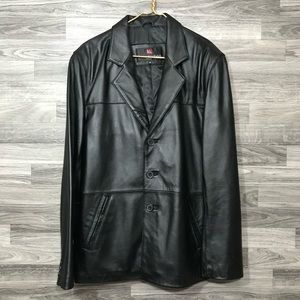 Luis Alvear Barcelona Black Leather Jacket